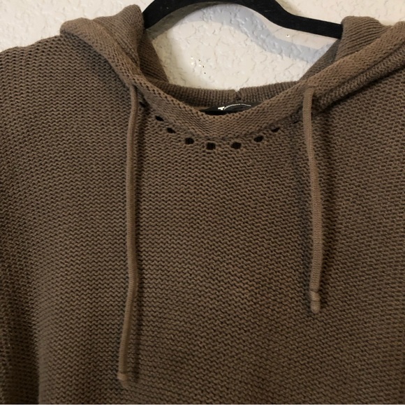 T Alexander Wang Knit Hooded Brown Sweater - Picture 2 of 6